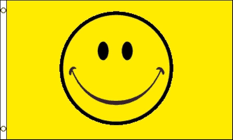 Amazon.com : Happy Face Flag 3x5ft Nylon : Patio, Lawn & Garden